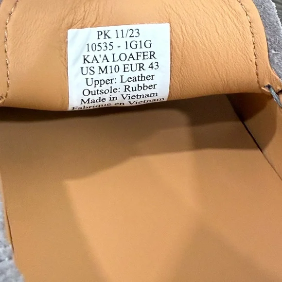 OluKai Ka'a Loafer Slip on Shoes Men's Size 10 Grey‎ New - Picture 8 of 9